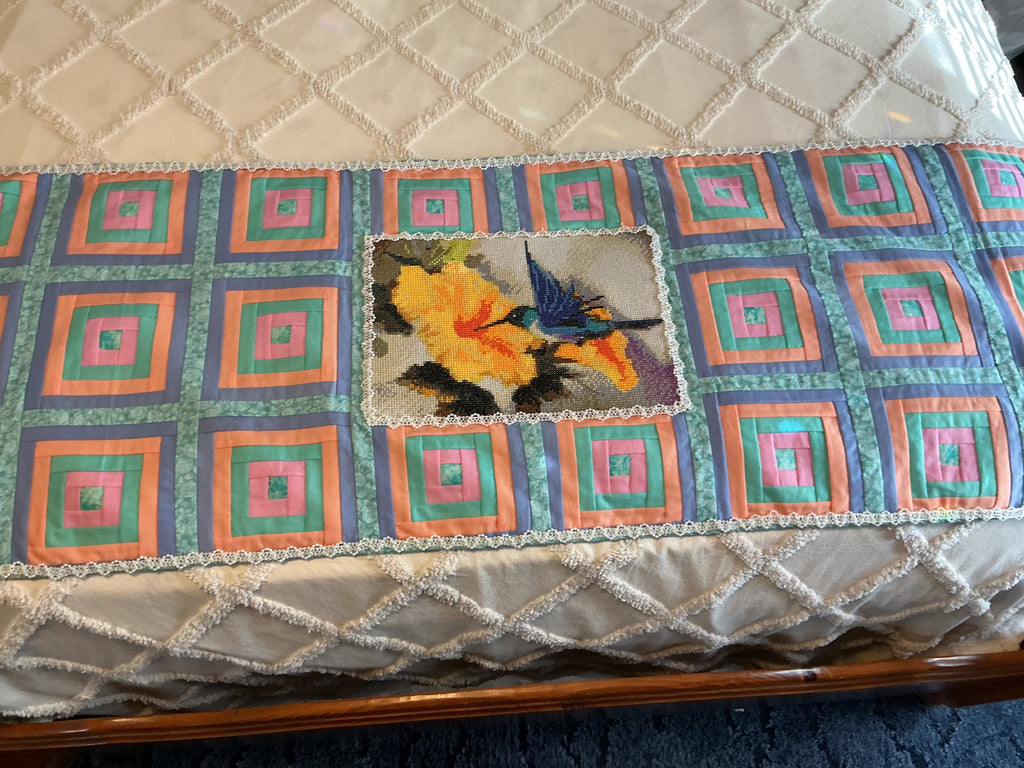 Hummingbird Bed Runner