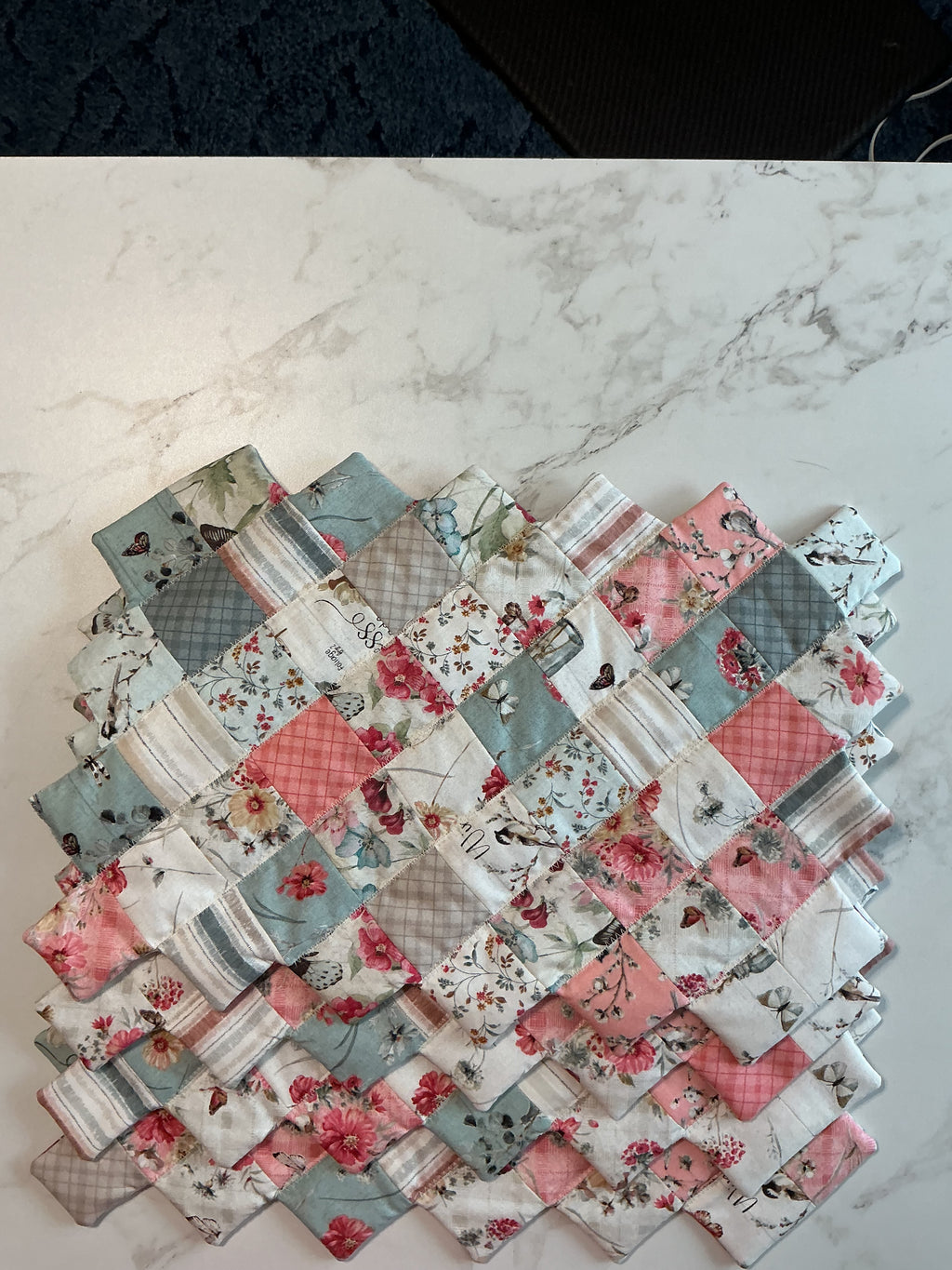 White Floral Table Placemats