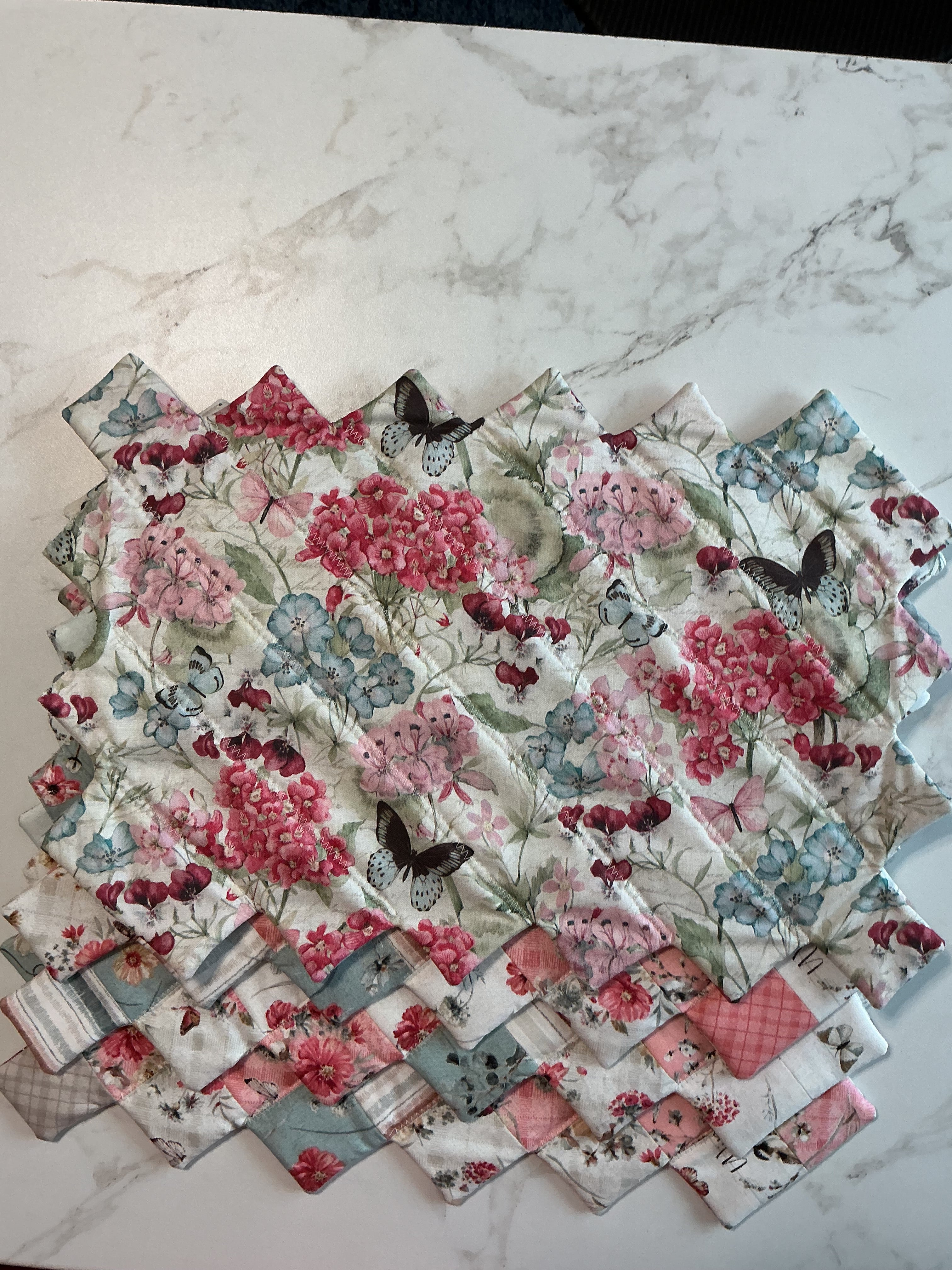 White Floral Table Placemats