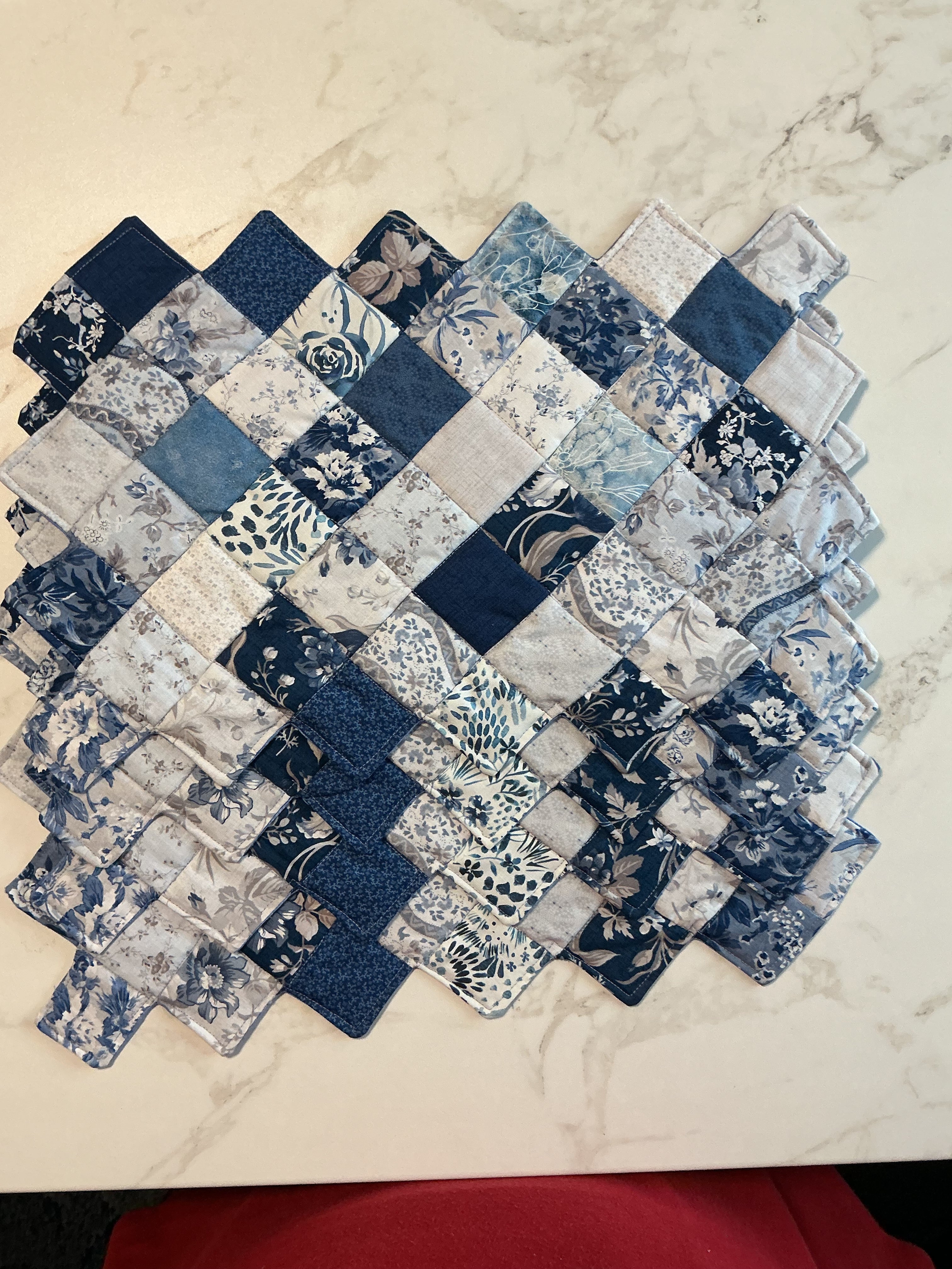 Light Blue Floral Table Placemats